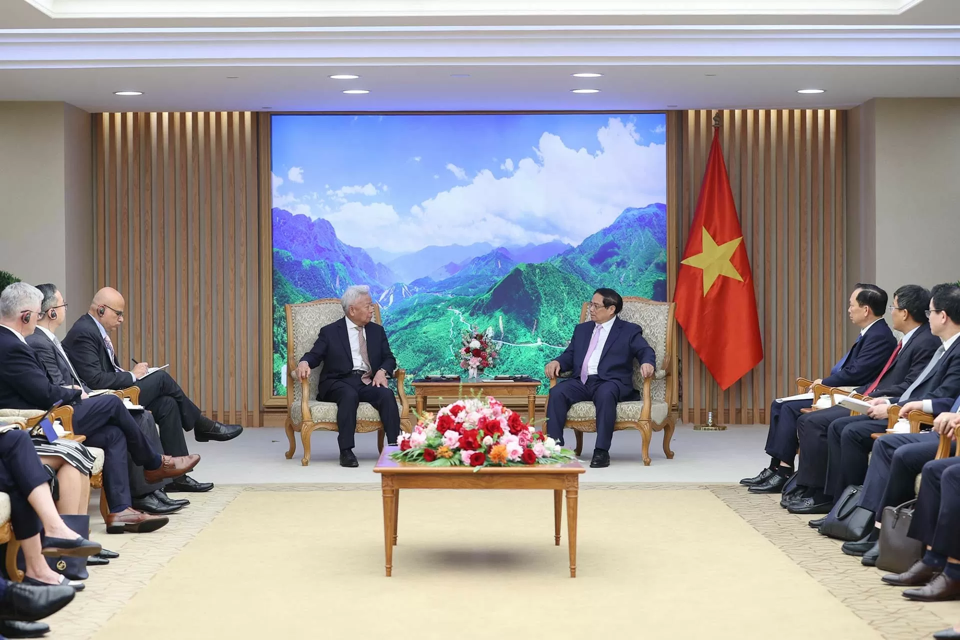 Thủ tướng Phạm Minh Chính tiếp Chủ tịch Ngân hàng đầu tư hạ tầng châu Á Thủ tướng Phạm Minh Chính tiếp Chủ tịch Ngân hàng đầu tư hạ tầng châu Á