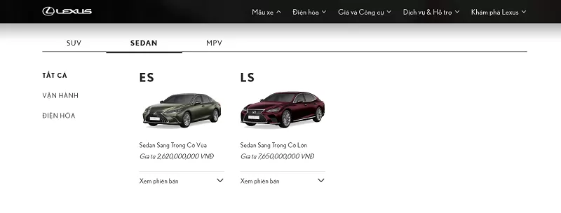 Thông tin mẫu sedan hạng sang Lexus IS đã bị gỡ bỏ khỏi trang chủ Lexus Việt Nam Thông tin mẫu sedan hạng sang Lexus IS đã bị gỡ bỏ khỏi trang chủ Lexus Việt Nam