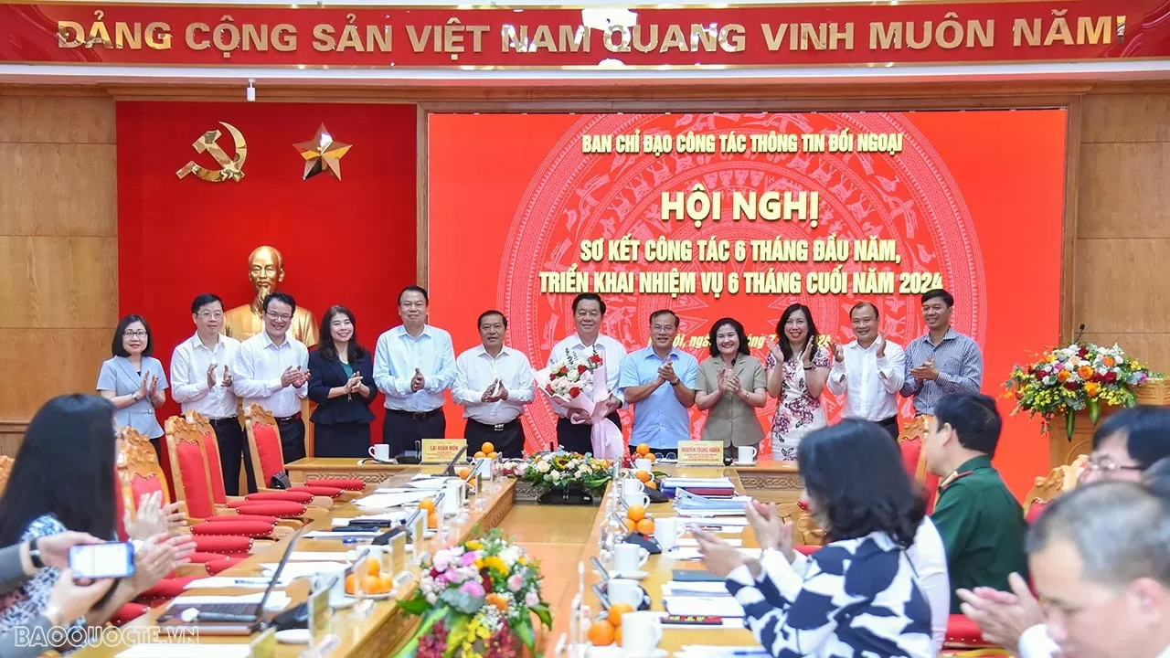 Ban Chỉ đạo Công tác thông tin đối ngoại tổ chức Hội nghị sơ kết công tác 6 tháng đầu năm 2024 Ban Chỉ đạo Công tác thông tin đối ngoại tổ chức Hội nghị sơ kết công tác 6 tháng đầu năm 2024