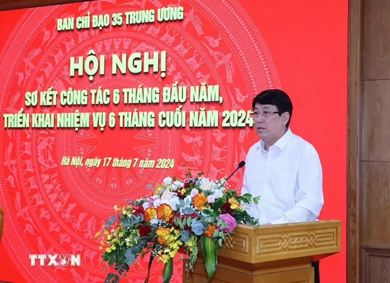 Ban Chỉ đạo 35 Trung ương tổ chức Hội nghị sơ kết 6 tháng đầu năm, triển khai nhiệm vụ 6 tháng cuối năm 2024 Ban Chỉ đạo 35 Trung ương tổ chức Hội nghị sơ kết 6 tháng đầu năm, triển khai nhiệm vụ 6 tháng cuối năm 2024