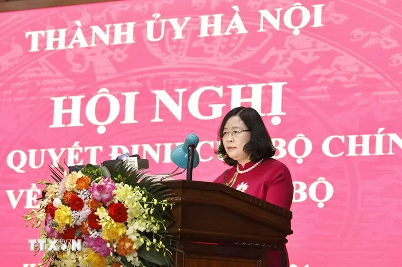 Đồng chí Bùi Thị Minh Hoài giữ chức Bí thư Thành ủy Hà Nội Đồng chí Bùi Thị Minh Hoài giữ chức Bí thư Thành ủy Hà Nội