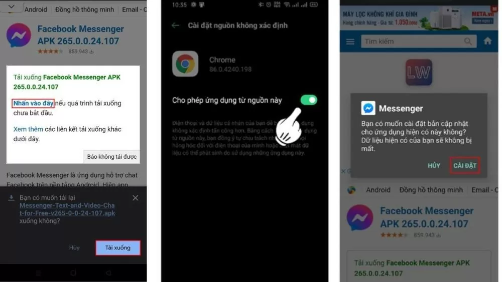Hướng dẫn cách cài đặt lại Messenger cũ cho Android, iOS, PC, Laptop Hướng dẫn cách cài đặt lại Messenger cũ cho Android, iOS, PC, Laptop