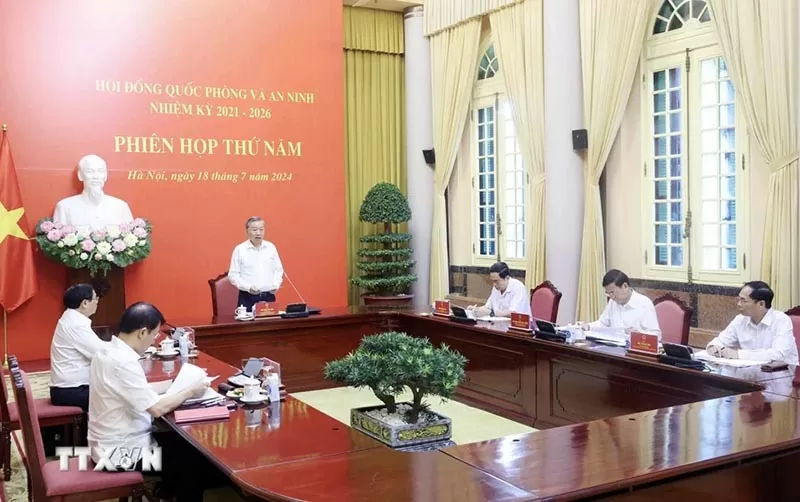 Chủ tịch nước Tô Lâm chủ trì phiên họp thứ 5 Hội đồng Quốc phòng và An ninh Chủ tịch nước Tô Lâm chủ trì phiên họp thứ 5 Hội đồng Quốc phòng và An ninh