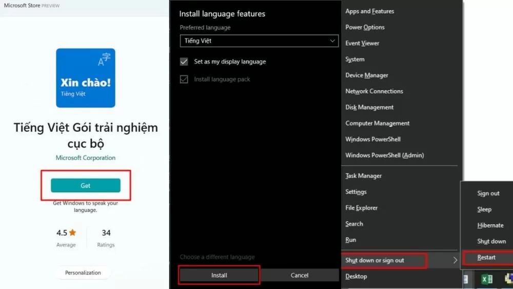 Cách cài ngôn ngữ tiếng Việt cho Windows 10 đơn giản Cách cài ngôn ngữ tiếng Việt cho Windows 10 đơn giản
