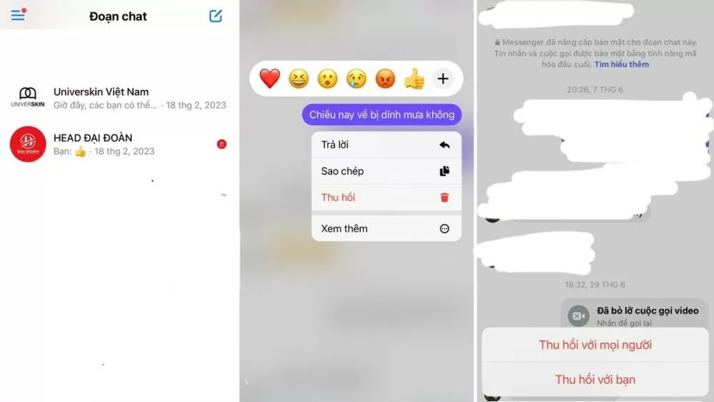Hướng dẫn cách thu hồi toàn bộ tin nhắn trên Messenger cả 2 bên Hướng dẫn cách thu hồi toàn bộ tin nhắn trên Messenger cả 2 bên