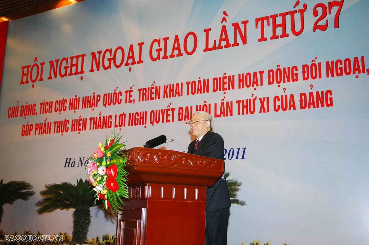 Những hình ảnh của Tổng Bí thư Nguyễn Phú Trọng tại các kỳ Hội nghị Ngoại giao Những hình ảnh của Tổng Bí thư Nguyễn Phú Trọng tại các kỳ Hội nghị Ngoại giao