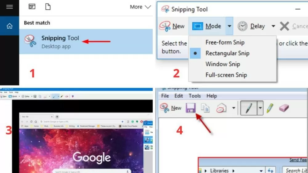 Cách sử dụng phím tắt Snipping Tool để chụp màn hình trên máy tính Cách sử dụng phím tắt Snipping Tool để chụp màn hình trên máy tính