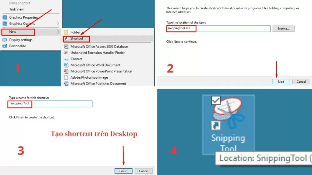 Cách sử dụng phím tắt Snipping Tool để chụp màn hình trên máy tính Cách sử dụng phím tắt Snipping Tool để chụp màn hình trên máy tính