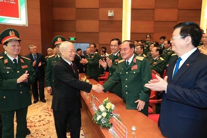 Tổng Bí thư Nguyễn Phú Trọng dự lễ kỷ niệm 70 năm ngày Truyền thống Bệnh viện Trung ương Quân đội 108 (1/4/1951-1/4/2021). Tổng Bí thư Nguyễn Phú Trọng dự lễ kỷ niệm 70 năm ngày Truyền thống Bệnh viện Trung ương Quân đội 108 (1/4/1951-1/4/2021).