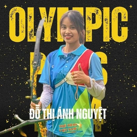 Olympic Paris 2024: Nữ VĐV bắn cung Đỗ Thị Ánh Nguyệt 2 lần gánh trọng trách thi Thế vận hội Olympic Paris 2024: Nữ VĐV bắn cung Đỗ Thị Ánh Nguyệt 2 lần gánh trọng trách thi Thế vận hội