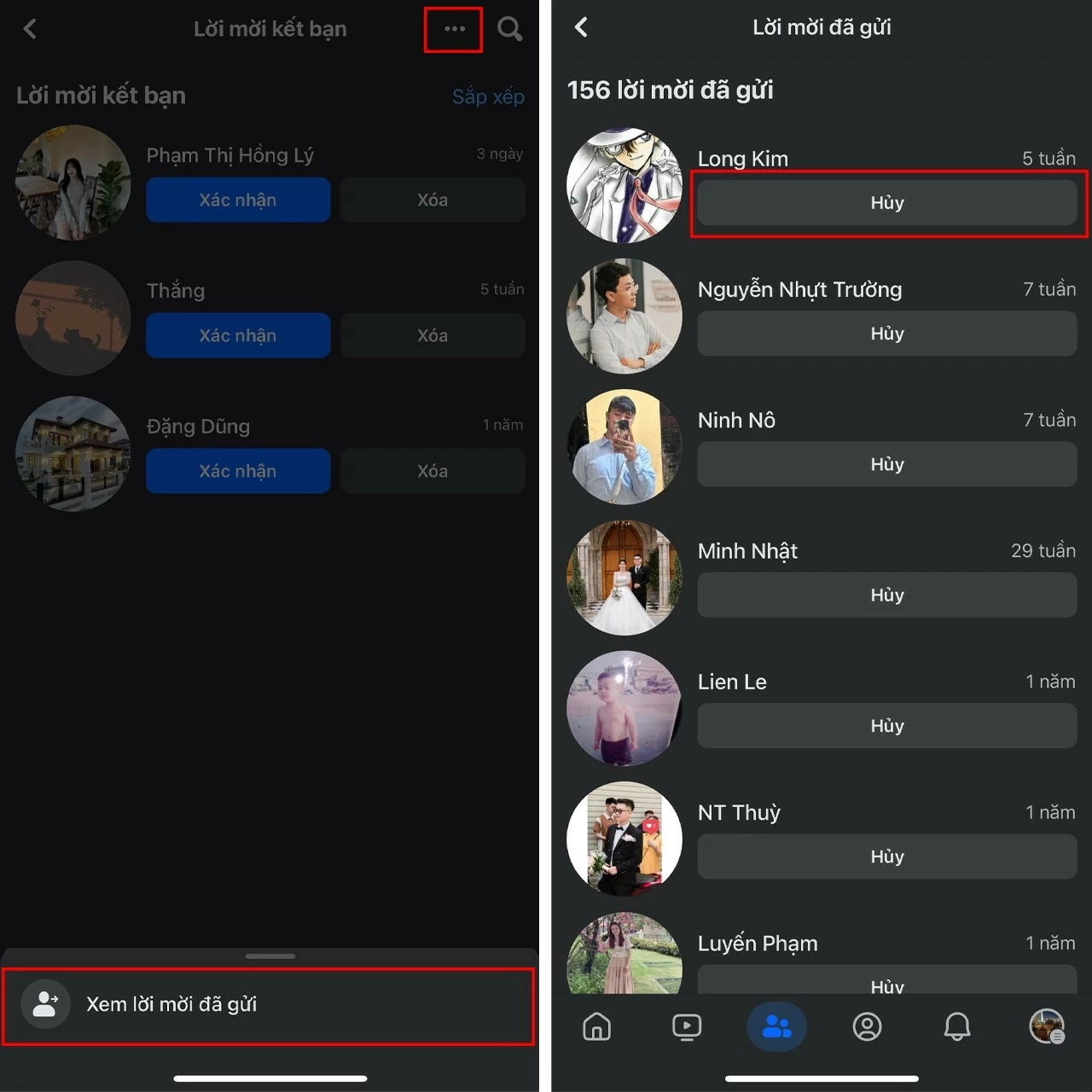 Cách xóa lời mời kết bạn đã gửi trên Facebook nhanh chóng Cách xóa lời mời kết bạn đã gửi trên Facebook nhanh chóng