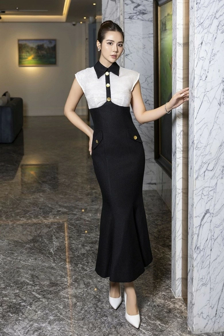 Phan Minh Huyền đẹp duyên dáng giới thiệu những mẫu đầm phong cách quý cô Phan Minh Huyền đẹp duyên dáng giới thiệu những mẫu đầm phong cách quý cô