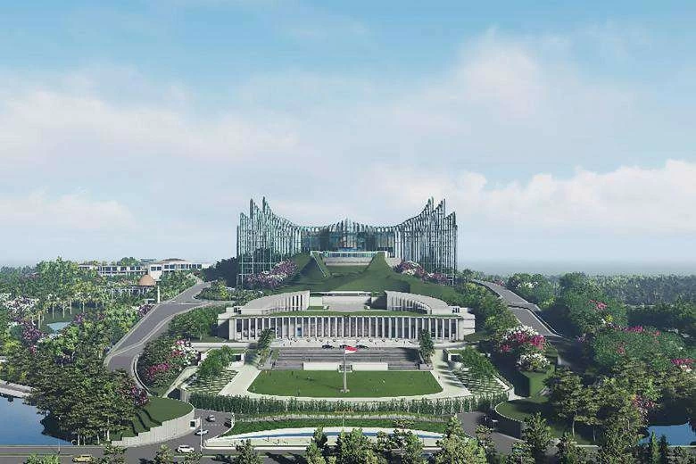 Nusantara, khởi công xây dựng vào tháng 6/2022, là dự án trọng điểm của Indonesia nhằm giải quyết các vấn đề bất cập của Jakarta, bao gồm tắc nghẽn giao thông và sụt lún đất. (Nguồn: CNBC Indonesia) Nusantara, khởi công xây dựng vào tháng 6/2022, là dự án trọng điểm của Indonesia nhằm giải quyết các vấn đề bất cập của Jakarta, bao gồm tắc nghẽn giao thông và sụt lún đất. (Nguồn: CNBC Indonesia)