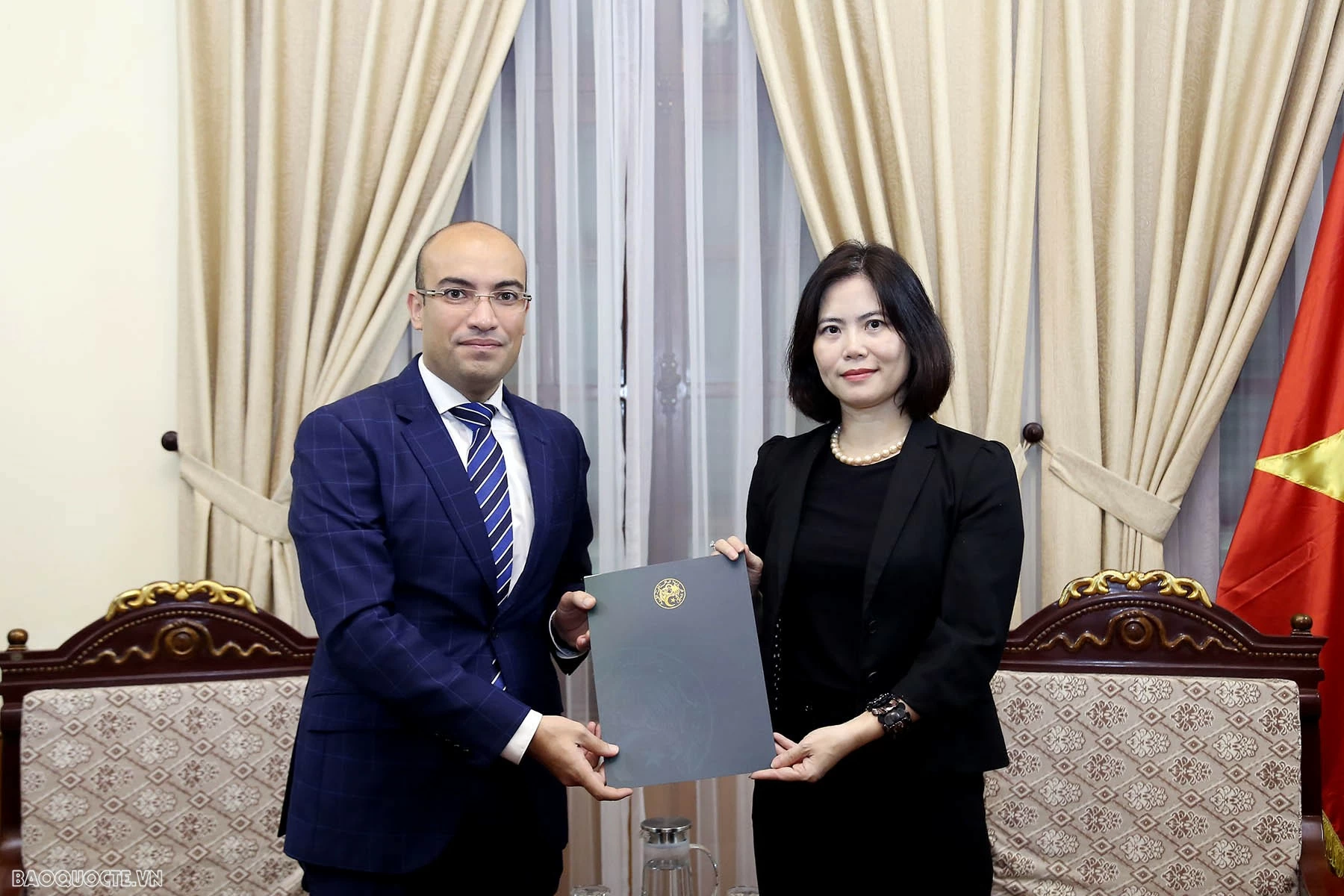 Tiếp nhận bản sao Thư ủy nhiệm bổ nhiệm Đại sứ Algérie tại Việt Nam Tiếp nhận bản sao Thư ủy nhiệm bổ nhiệm Đại sứ Algérie tại Việt Nam