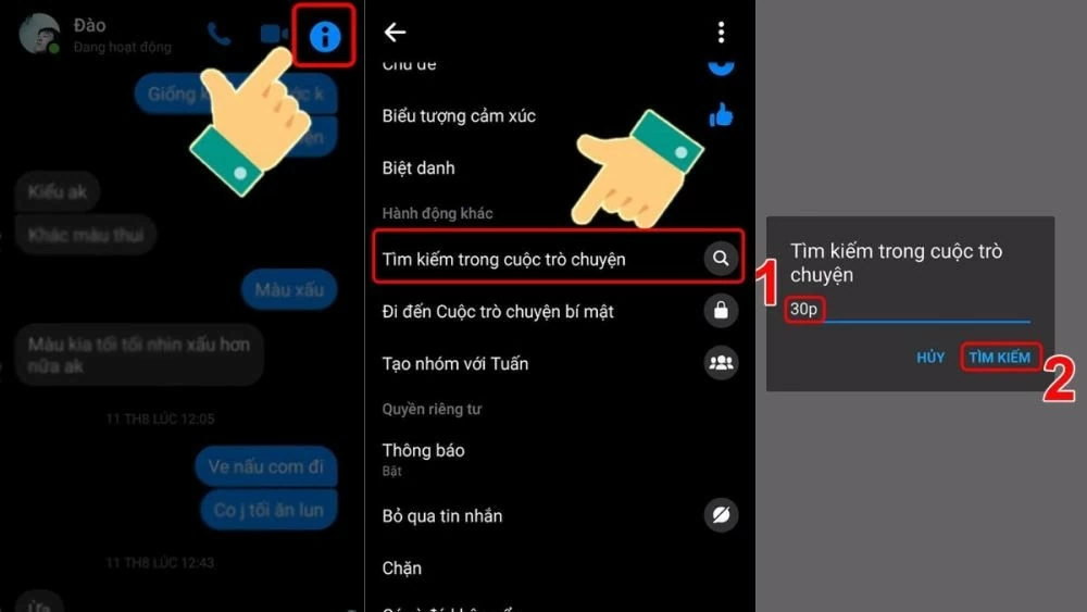 Xem tin nhắn đầu tiên trên Messenger của điện thoại và PC Xem tin nhắn đầu tiên trên Messenger của điện thoại và PC