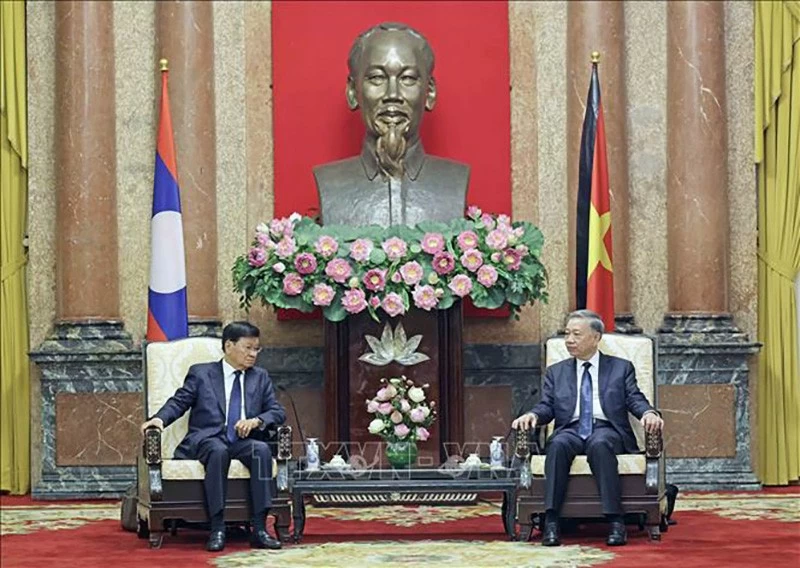 Chủ tịch nước Tô Lâm tiếp Tổng Bí thư, Chủ tịch nước Lào Thongloun Sisoulith Chủ tịch nước Tô Lâm tiếp Tổng Bí thư, Chủ tịch nước Lào Thongloun Sisoulith