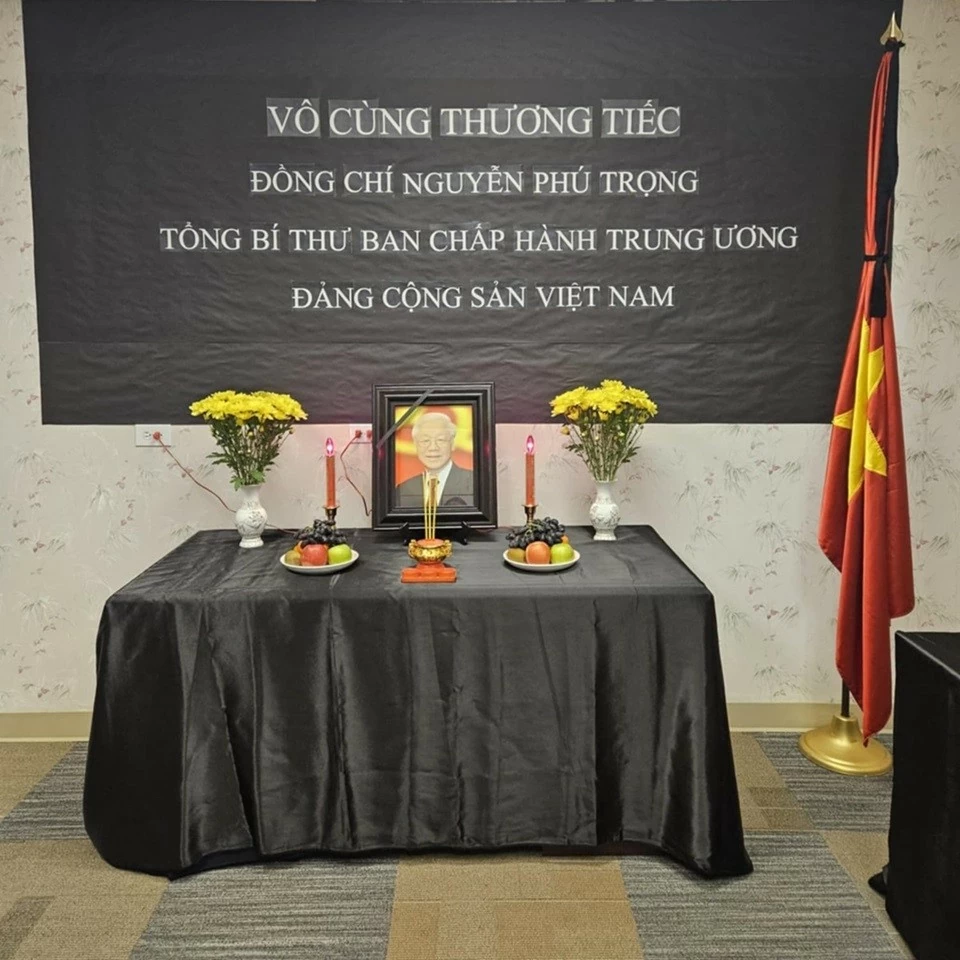 Tổng Lãnh sự quán Việt Nam tại San Francisco, Hoa Kỳ tổ chức lễ viếng Tổng Bí thư Nguyễn Phú Trọng Tổng Lãnh sự quán Việt Nam tại San Francisco, Hoa Kỳ tổ chức lễ viếng Tổng Bí thư Nguyễn Phú Trọng