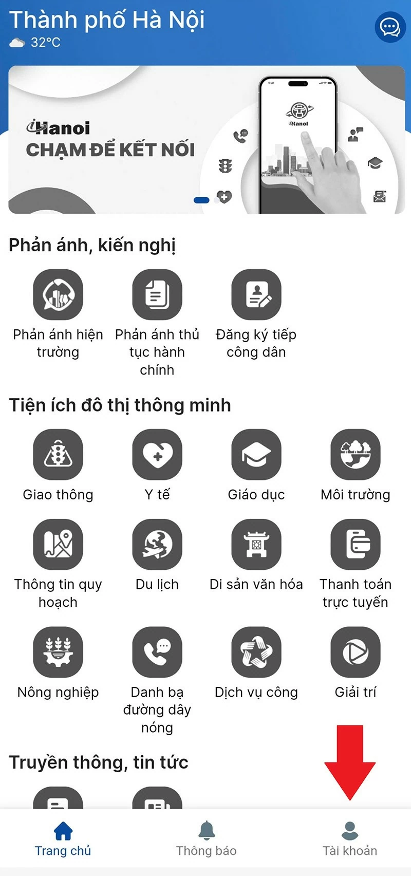 Hướng dẫn cách đăng ký tài khoản trên ứng dụng iHanoi mới nhất Hướng dẫn cách đăng ký tài khoản trên ứng dụng iHanoi mới nhất