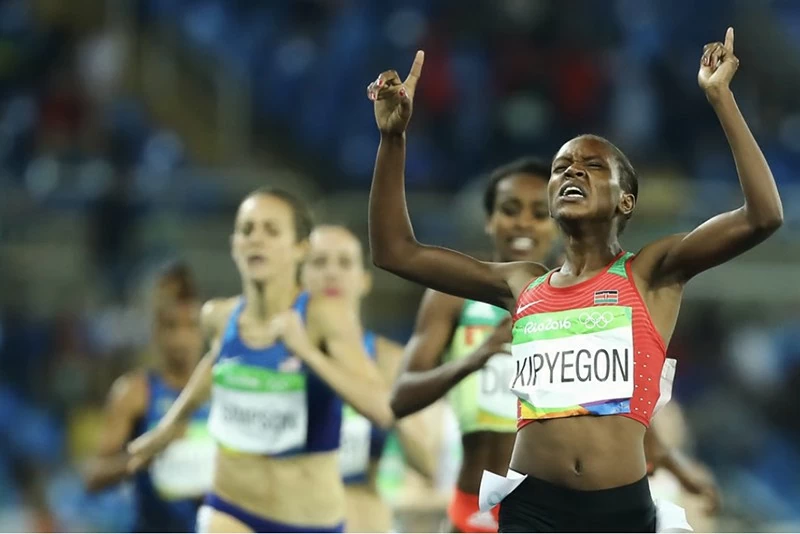 Faith Kipyegon giành huy chương vàng đầu tiên vào năm 2016. Cô có thể trở thành người phụ nữ đầu tiên giành ba huy chương vàng 1.500m liên tiếp. Ảnh: Reuters Faith Kipyegon giành huy chương vàng đầu tiên vào năm 2016. Cô có thể trở thành người phụ nữ đầu tiên giành ba huy chương vàng 1.500m liên tiếp. Ảnh: Reuters