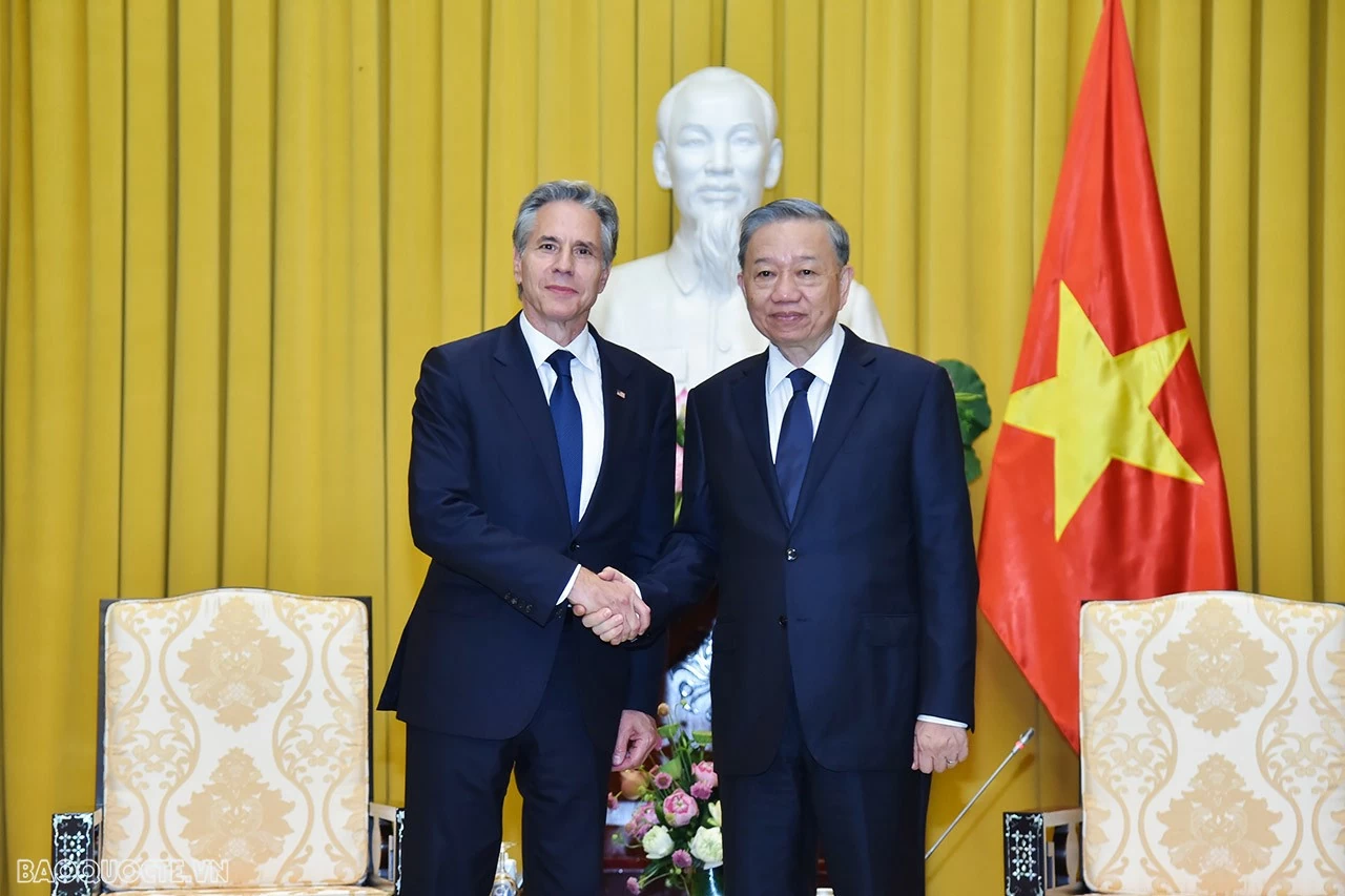 Chủ tịch nước Tô Lâm tiếp Ngoại trưởng Hoa Kỳ Antony Blinken sang Việt Nam chia buồn Tổng Bí thư Nguyễn Phú Trọng qua đời Chủ tịch nước Tô Lâm tiếp Ngoại trưởng Hoa Kỳ Antony Blinken sang Việt Nam chia buồn Tổng Bí thư Nguyễn Phú Trọng từ trần