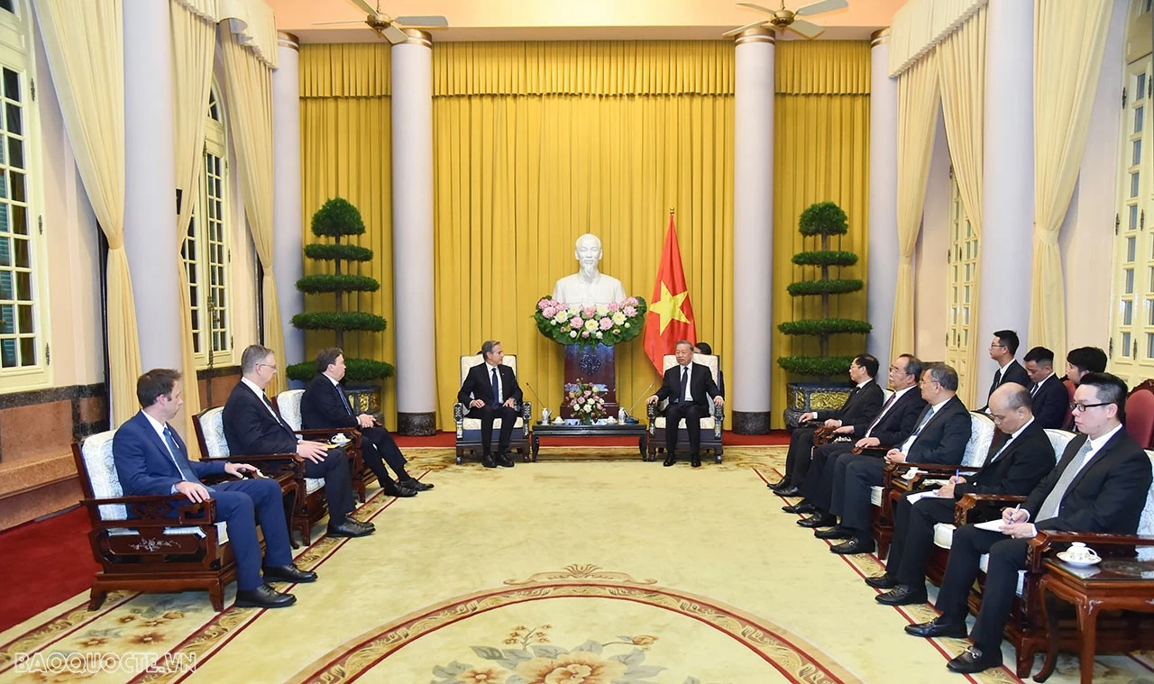 Chủ tịch nước Tô Lâm tiếp Ngoại trưởng Hoa Kỳ Antony Blinken sang Việt Nam chia buồn Tổng Bí thư Nguyễn Phú Trọng qua đời Chủ tịch nước Tô Lâm tiếp Ngoại trưởng Hoa Kỳ Antony Blinken sang Việt Nam chia buồn Tổng Bí thư Nguyễn Phú Trọng từ trần