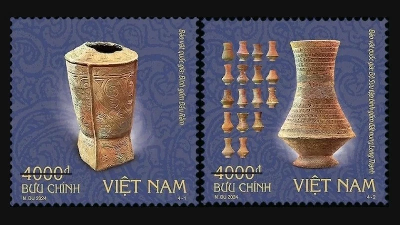 Quảng bá giá trị độc đáo của bảo vật gốm trên những con tem Quảng bá giá trị độc đáo của bảo vật gốm trên những con tem