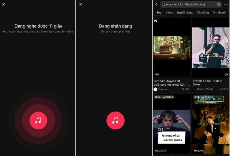Người dùng TikTok đã có thể tìm kiếm bài hát thông qua việc ngân nga hoặc ghi âm chính bài hát đó Người dùng TikTok đã có thể tìm kiếm bài hát thông qua việc ngân nga hoặc ghi âm chính bài hát đó