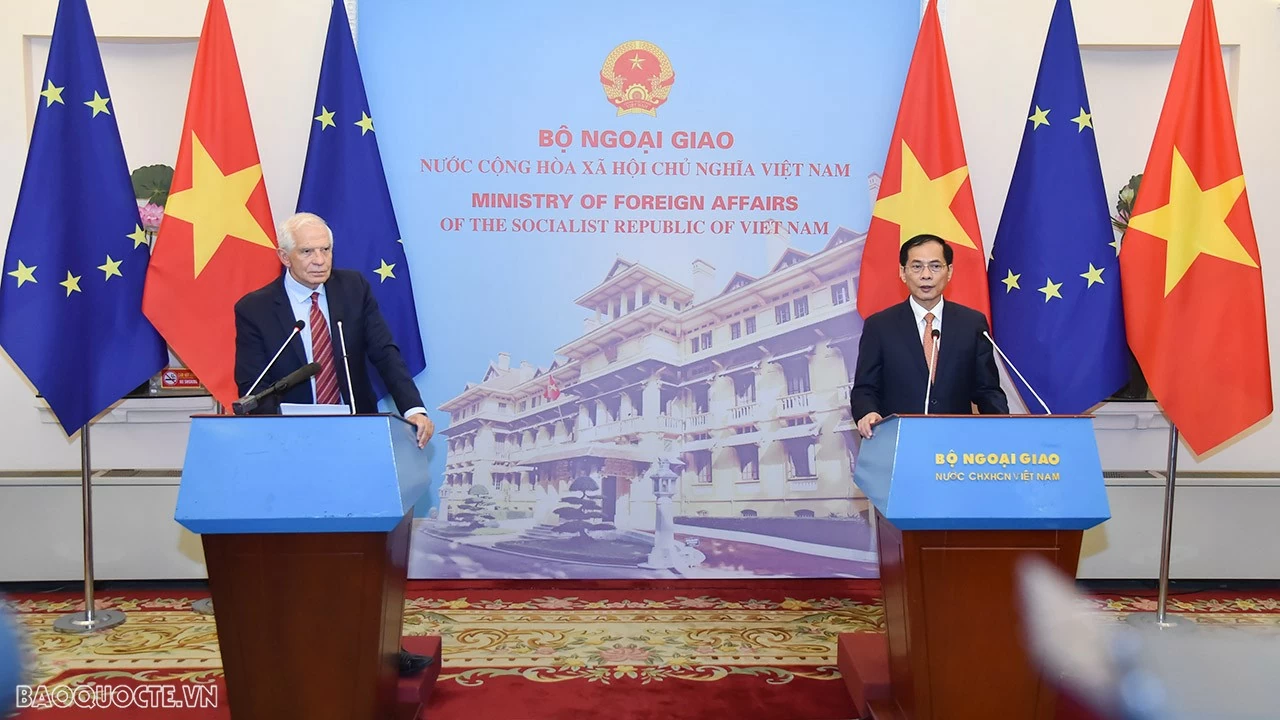 Bộ trưởng Ngoại giao Bùi Thanh Sơn đề nghị Liên minh châu Âu tiếp tục duy trì ODA cho Việt Nam Bộ trưởng Ngoại giao Bùi Thanh Sơn đề nghị Liên minh châu Âu tiếp tục duy trì ODA cho Việt Nam