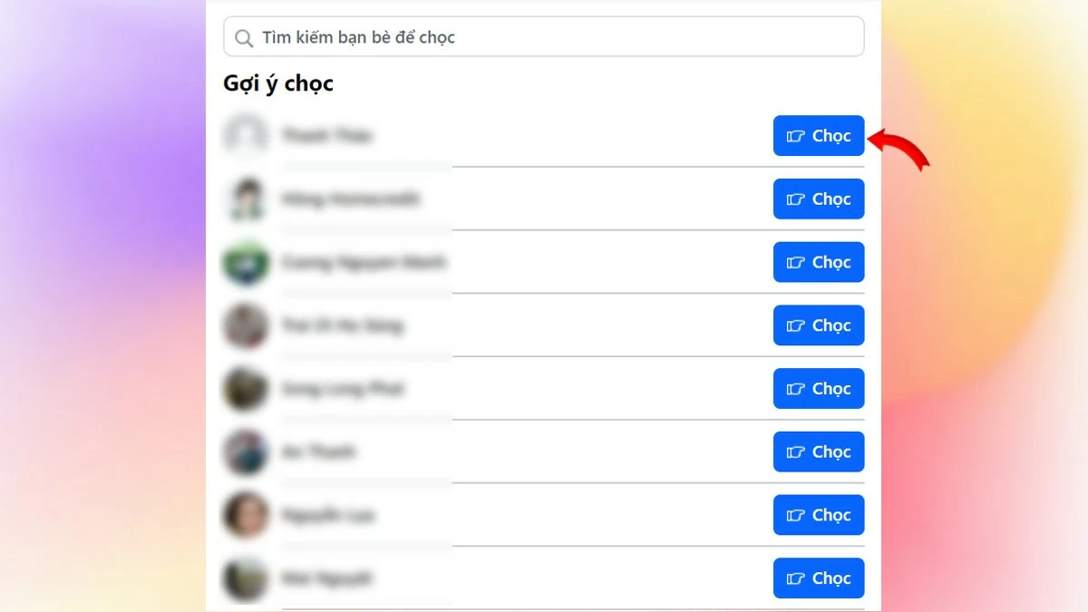Cách chọc bạn bè trên Facebook vô cùng thú vị và hấp dẫn Cách chọc bạn bè trên Facebook vô cùng thú vị và hấp dẫn