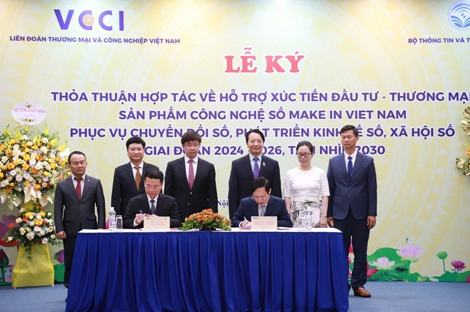 Bộ Thông tin và Truyền thông 'bắt tay' VCCI hỗ trợ sản phẩm công nghệ số Make in Viet Nam phát triển kinh tế số Bộ Thông tin và Truyền thông 'bắt tay' VCCI hỗ trợ sản phẩm công nghệ số Make in Viet Nam phát triển kinh tế số