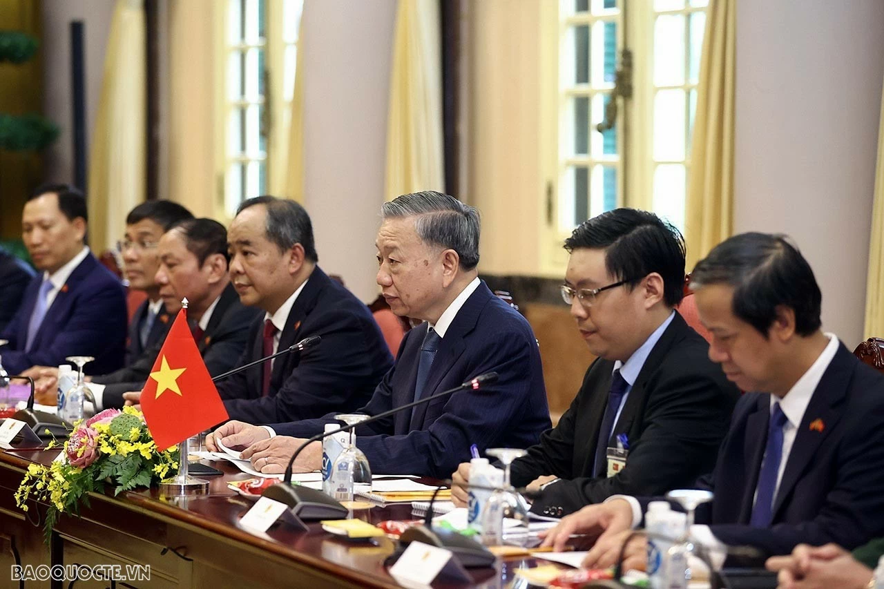 Chủ tịch nước Tô Lâm chủ trì lễ đón chính thức Tổng thống Timor-Leste Jose Ramos-Horta Chủ tịch nước Tô Lâm chủ trì lễ đón chính thức Tổng thống Timor-Leste Jose Ramos-Horta