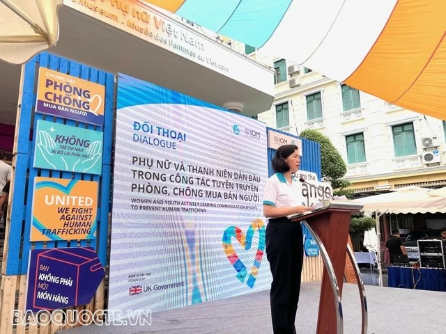 Để phụ nữ và thanh thiếu niên dẫn đầu phong trào phòng, chống mua bán người và kiến tạo thay đổi Để phụ nữ và thanh thiếu niên dẫn đầu phong trào phòng, chống mua bán người và kiến tạo thay đổi