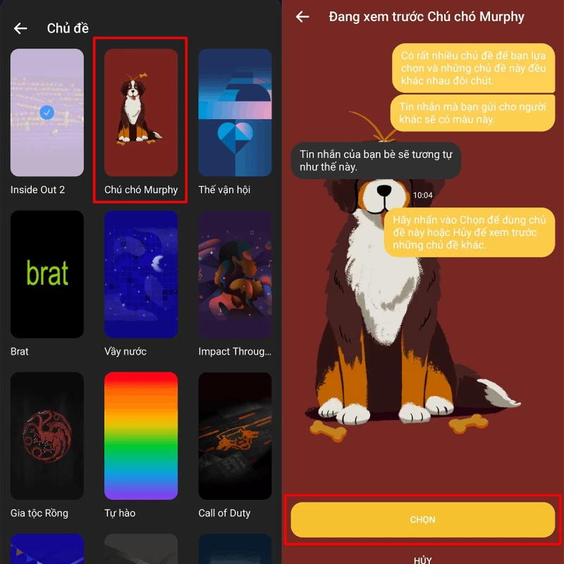 Cập nhật Messenger với chủ đề chó Murphy cực đáng yêu Cập nhật Messenger với chủ đề chó Murphy cực đáng yêu