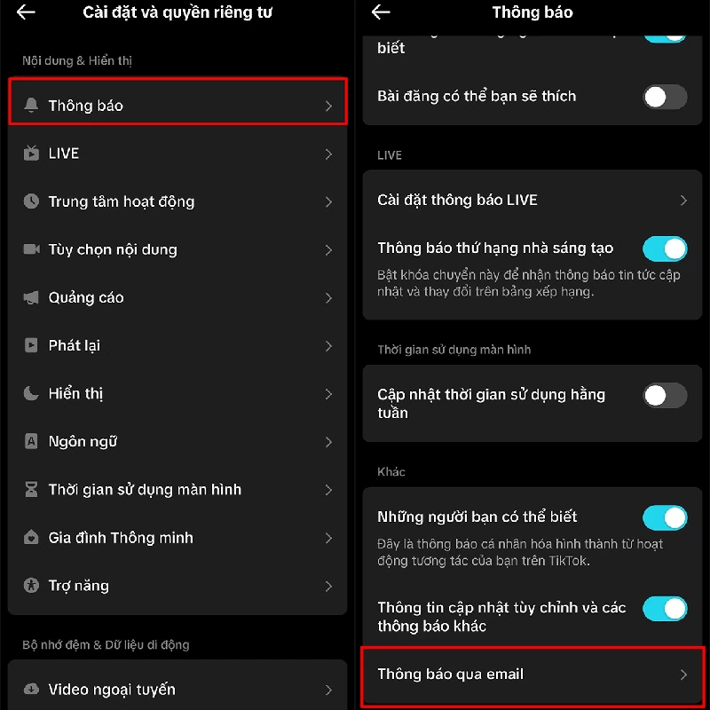 Tắt thông báo TikTok qua Gmail siêu đơn giản và dễ dàng Tắt thông báo TikTok qua Gmail siêu đơn giản và dễ dàng
