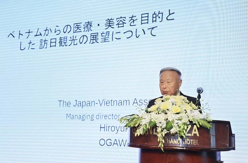 Ông Ogawa Hiroyuki - Tổng thư ký Hiệp hội Việt Nam tại Nhật Bản chia sẻ. Ông Ogawa Hiroyuki - Tổng thư ký Hiệp hội Việt Nam tại Nhật Bản chia sẻ.