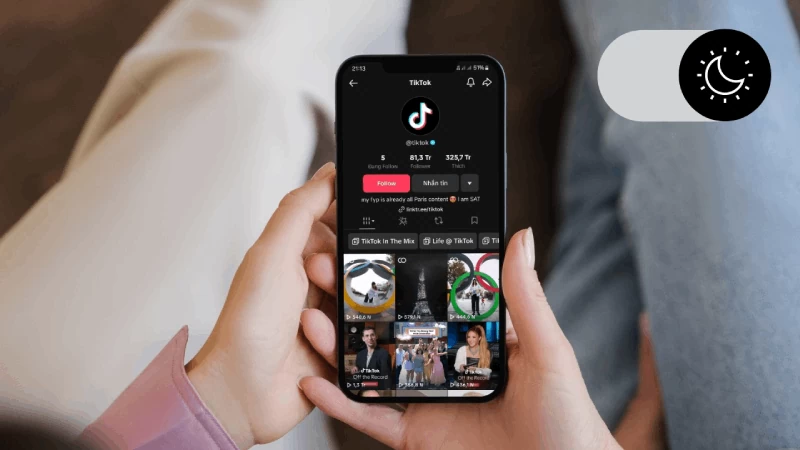 Bảo vệ mắt khi xem video trên TikTok Bảo vệ mắt khi xem video trên TikTok