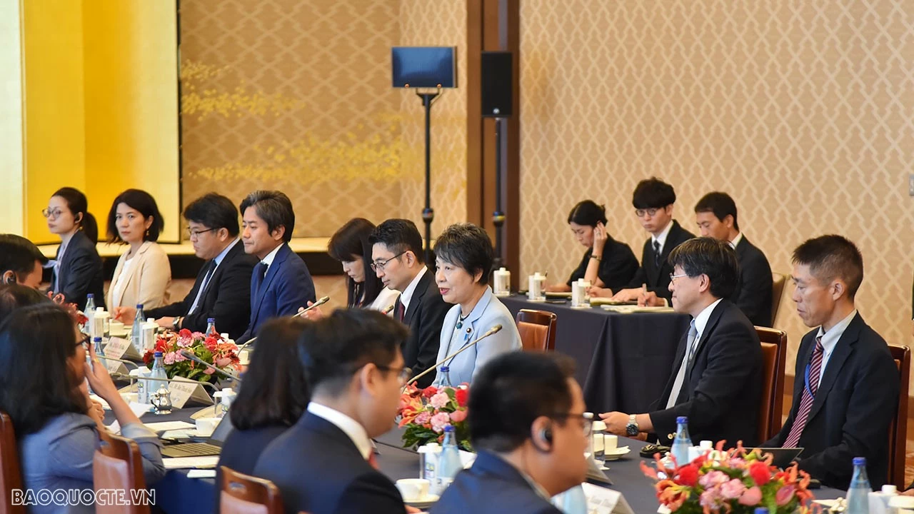 Bộ trưởng Ngoại giao Bùi Thanh Sơn chào xã giao Thủ tướng Nhật Bản Kishida Fumio Bộ trưởng Ngoại giao Bùi Thanh Sơn chào xã giao Thủ tướng Nhật Bản Kishida Fumio