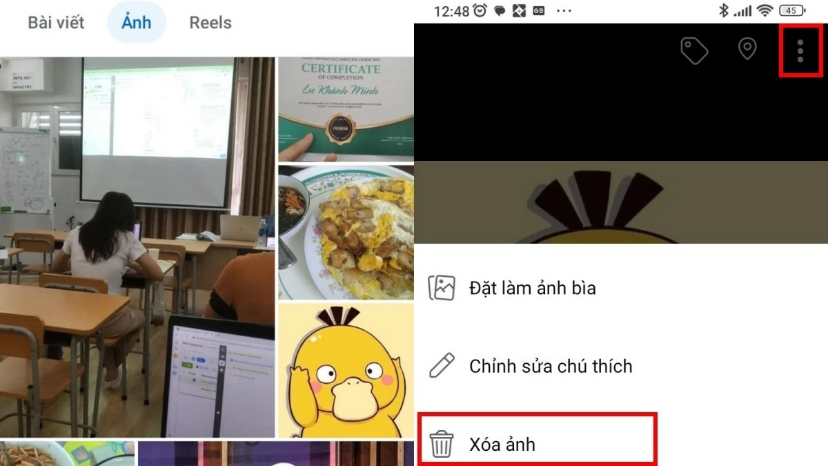 Xóa ảnh trên Facebook bằng điện thoại và máy tính Xóa ảnh trên Facebook bằng điện thoại và máy tính