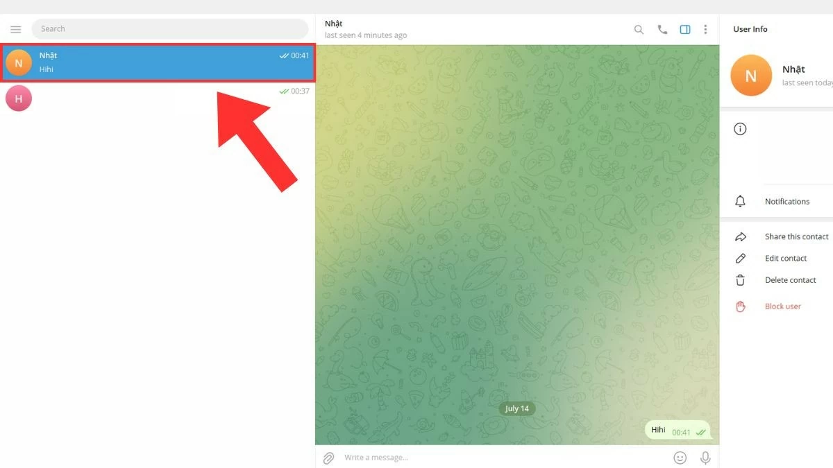 Thu hồi tin nhắn trên Telegram đơn giản Thu hồi tin nhắn trên Telegram đơn giản