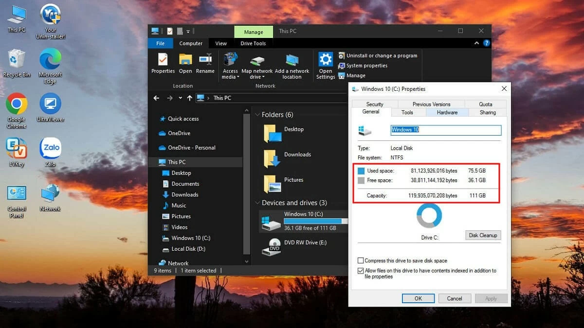 Kiểm tra dung lượng máy tính Windows 10, 8, 7 đơn giản Kiểm tra dung lượng máy tính Windows 10, 8, 7 đơn giản
