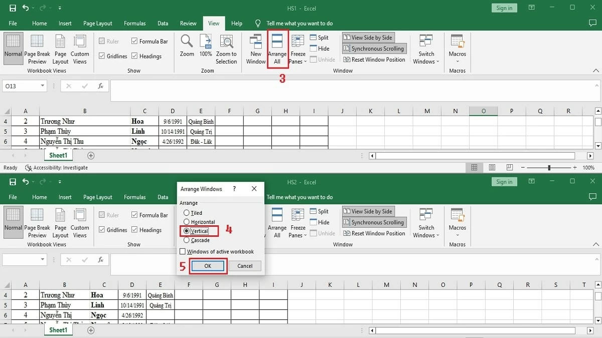 5 cách loại bỏ sự trùng lặp dữ liệu giữa 2 file Excel 5 cách loại bỏ sự trùng lặp dữ liệu giữa 2 file Excel