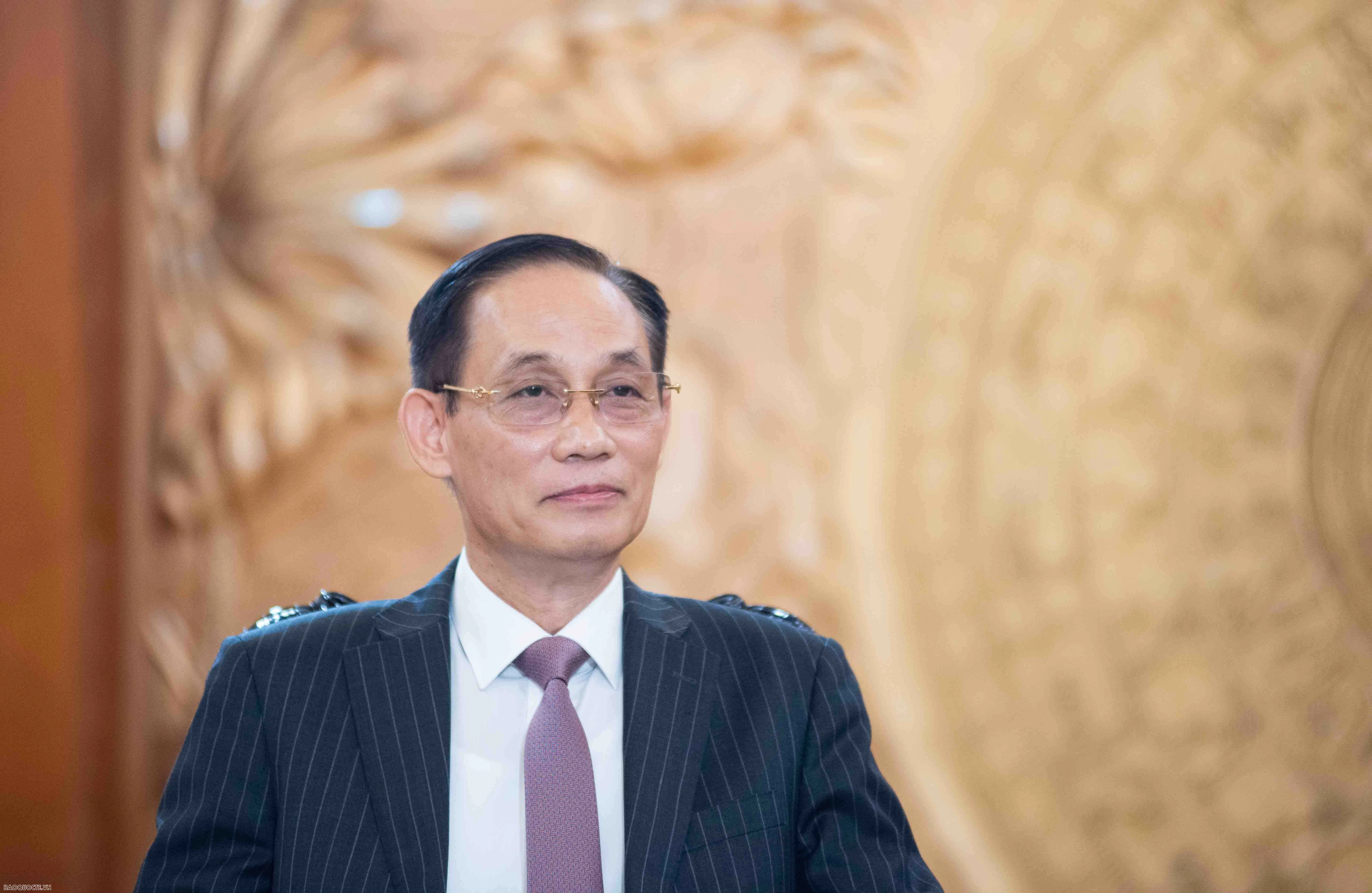 Bộ trưởng Lê Hoài Trung trả lời phỏng vấn về kết quả chuyến thăm cấp Nhà nước tới Lào của Tổng Bí thư Tô Lâm
