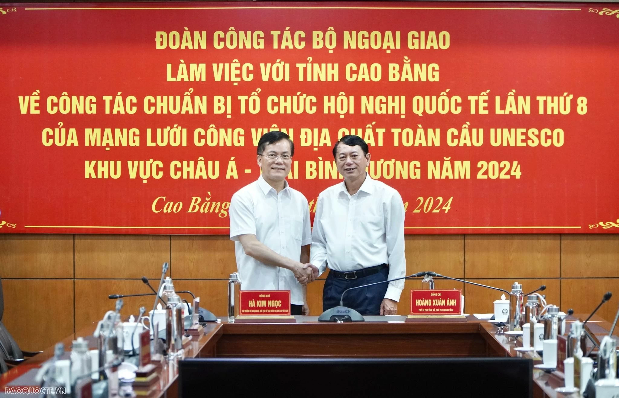 Rà soát công tác chuẩn bị, phối hợp chặt chẽ hướng tới Hội nghị Công viên địa chất toàn cầu vào tháng 9 Rà soát công tác chuẩn bị, phối hợp chặt chẽ hướng tới Hội nghị Công viên địa chất toàn cầu vào tháng 9