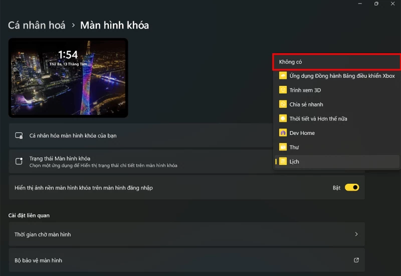 Tắt widget màn hình khóa trên Windows 11 đơn giản nhất Tắt widget màn hình khóa trên Windows 11 đơn giản nhất