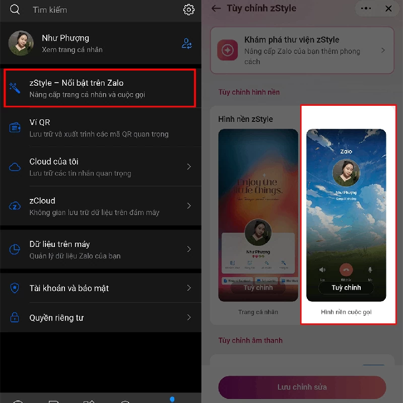 Cách đổi hình nền cuộc gọi Zalo vô cùng đẹp mắt và thú vị Cách đổi hình nền cuộc gọi Zalo vô cùng đẹp mắt và thú vị