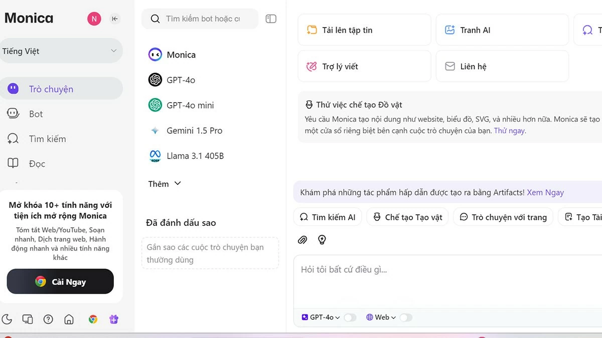Hướng dẫn sử dụng Monica làm trợ lý trí tuệ AI cực thông minh Hướng dẫn sử dụng Monica làm trợ lý trí tuệ AI cực thông minh
