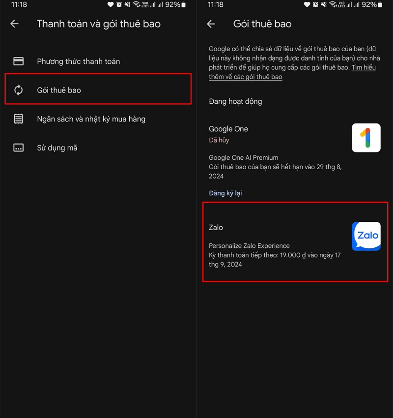 Hủy gói đăng ký trên Google Play giúp bạn quản lý chi tiêu thông minh Hủy gói đăng ký trên Google Play giúp bạn quản lý chi tiêu thông minh