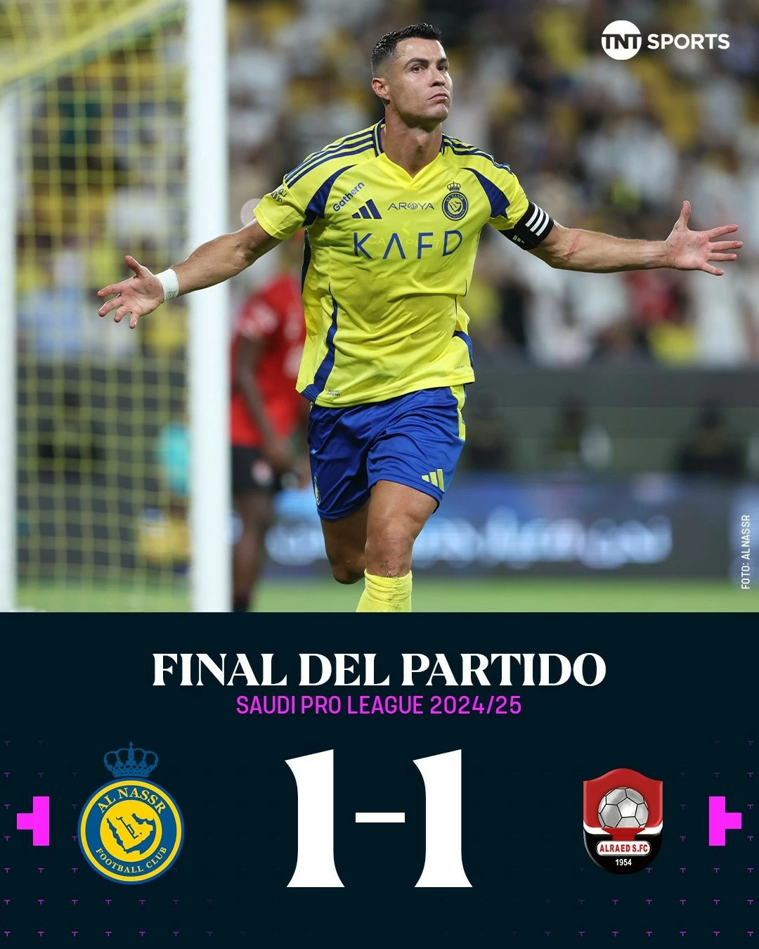 Saudi Pro League 2024/25: Hình ảnh trận đấu Ronaldo ghi bàn, Al-Nassr hòa Al Raed Saudi Pro League 2024/25: Hình ảnh trận đấu Ronaldo ghi bàn, Al-Nassr hòa Al Raed