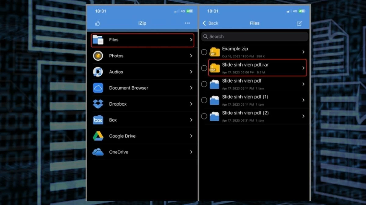 Bật mí 4 cách mở file Rar trên iPhone vô cùng dễ dàng và hiệu quả Bật mí 4 cách mở file Rar trên iPhone vô cùng dễ dàng và hiệu quả