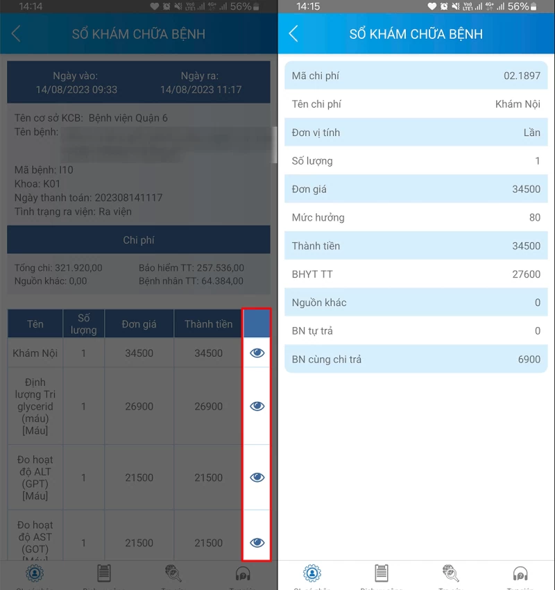 Xem lịch sử khám bệnh bảo hiểm y tế VssID trên điện thoại Xem lịch sử khám bệnh bảo hiểm y tế VssID trên điện thoại